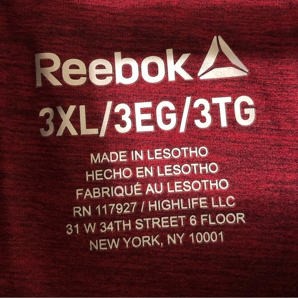 Reebok Long Sleeve Pullover Men Shirt Size 3XL Moisture Management - Picture 2 of 10